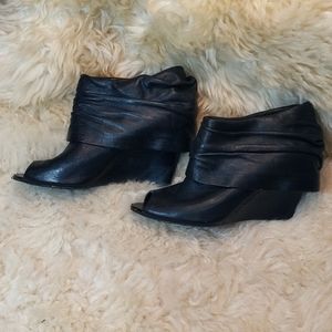 BCBG Leather Ankle Boot